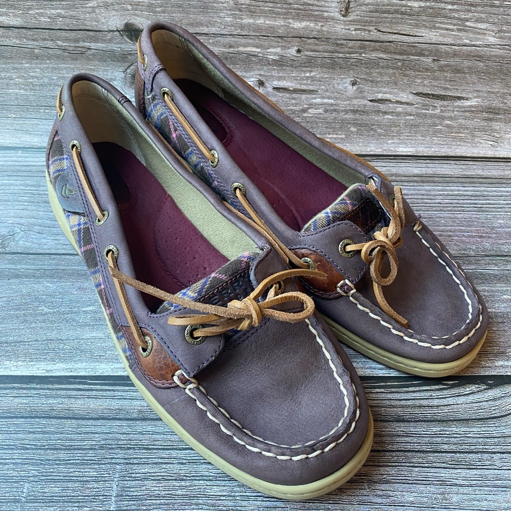 Purple Sperry Loafers size 9.5